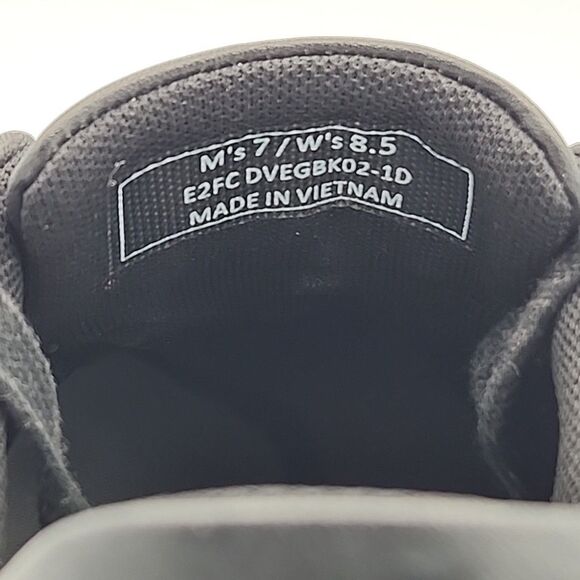 Kizik Vegas Hands Free Sneakers Walking Shoes Black Leather Mens 7 Womens 8.5 - Picture 8 of 8